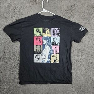 Taylor Swift The Eras Tour Concert Graphic T-Shirt Black Small